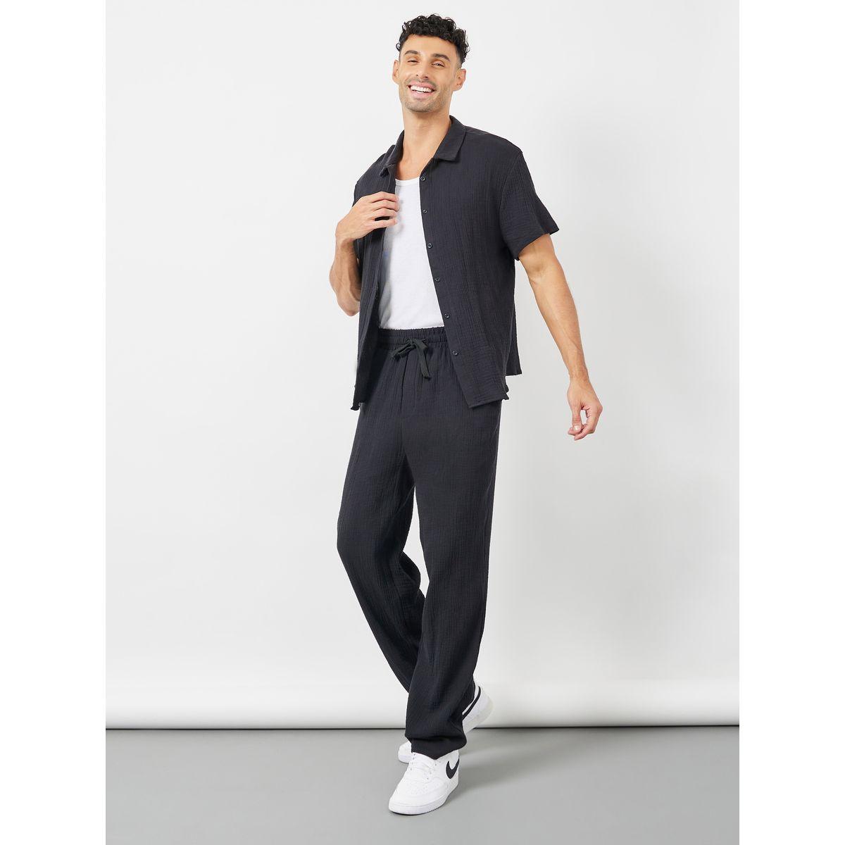 قميص بأكمام قصيرة وأزرار-men-clothing-shirts-image-2