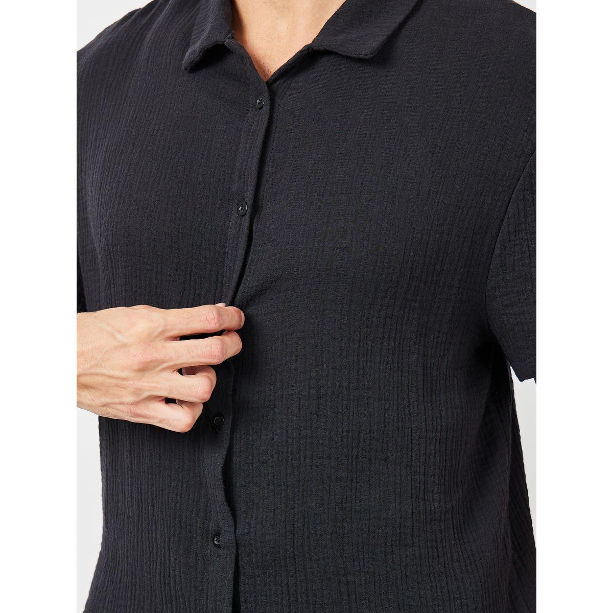 Styli Crinkled Cotton Resort Collar Shirt-men-clothing-shirts-image-3