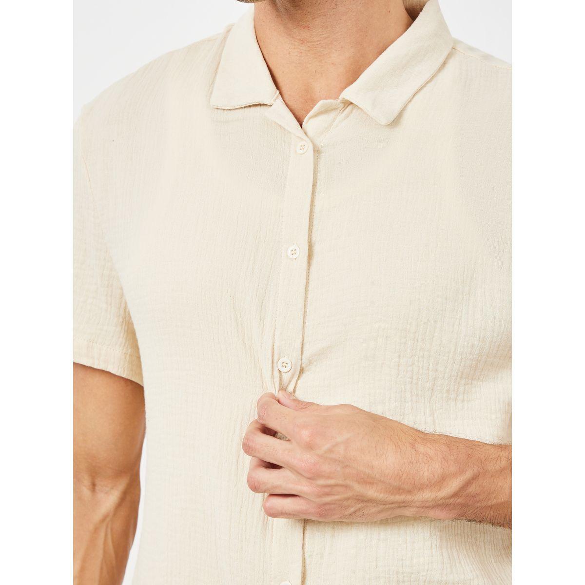 Styli Crinkled Cotton Resort Collar Shirt-men-clothing-shirts-image-4