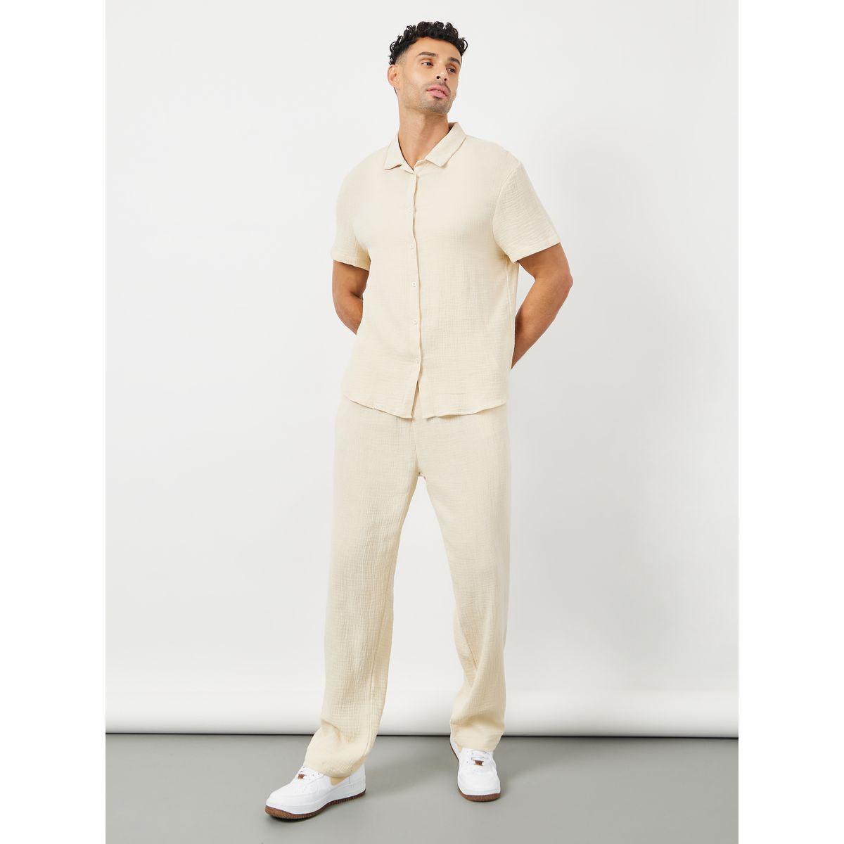 Styli Crinkled Cotton Balloon Fit Trouser-men-clothing-bottoms-trousersandchinos-trousers-image-1