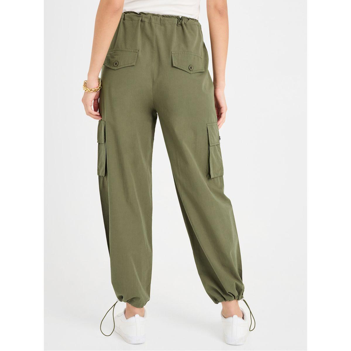Styli Parachute Cargo Pant with Drawstring Waistband-women-clothing-bottoms-trousers-image-5