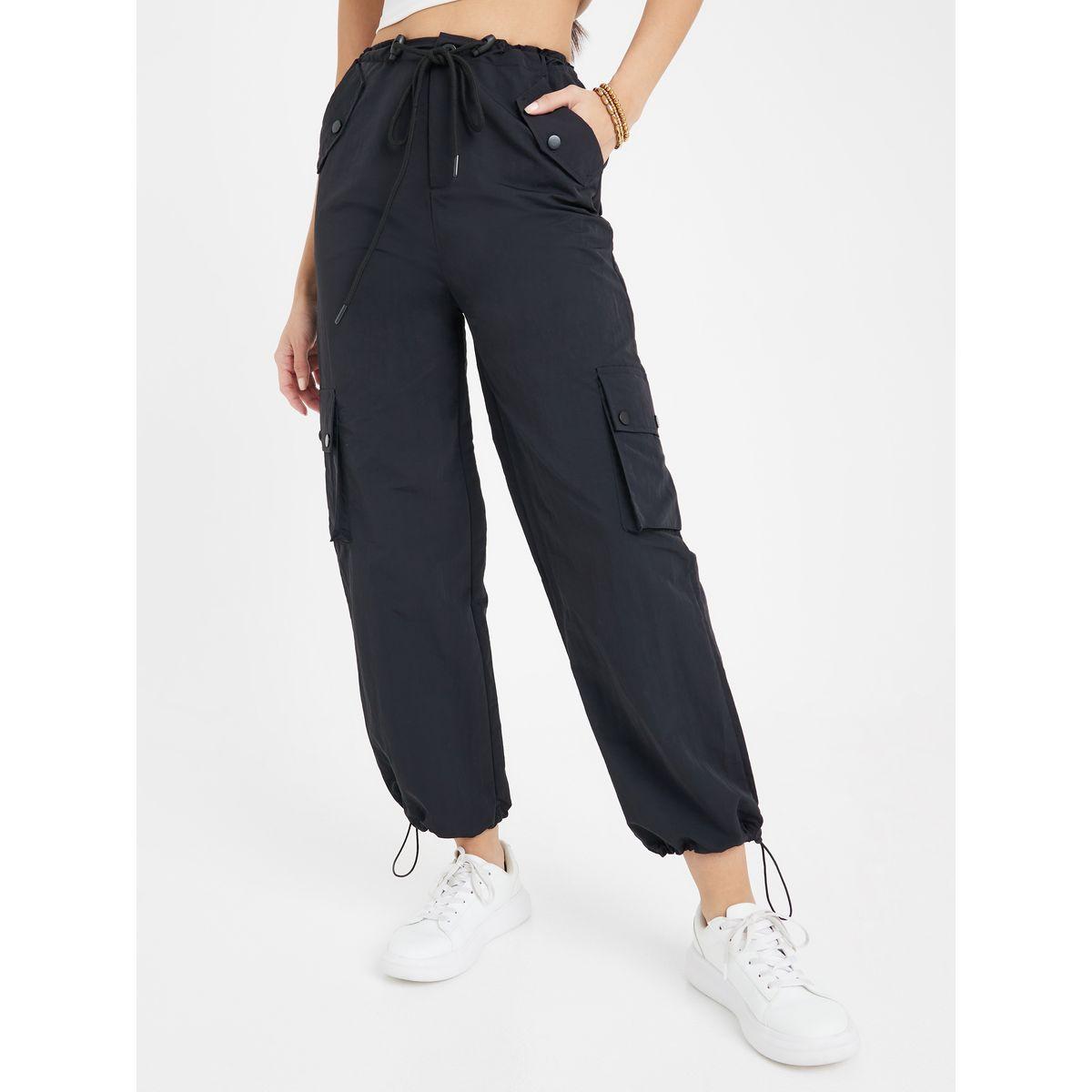 Styli Solid Parachute Cargo Jogger-women-clothing-bottoms-joggers-image-1