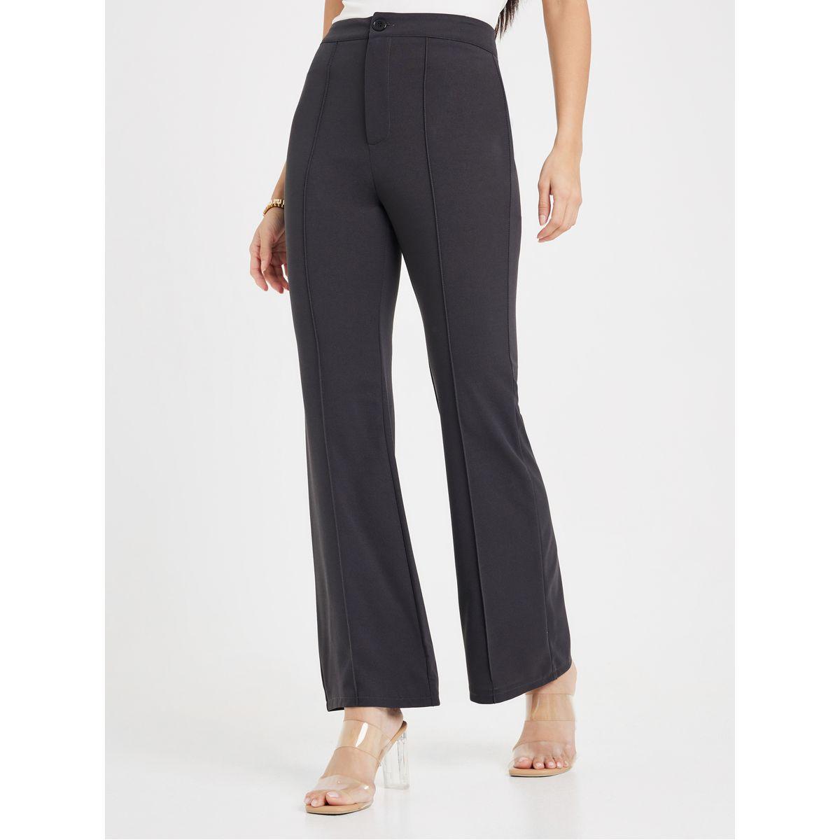 Styli High Rise Seam Detail Fit and Flare Pants-women-clothing-bottoms-trousers-image-1