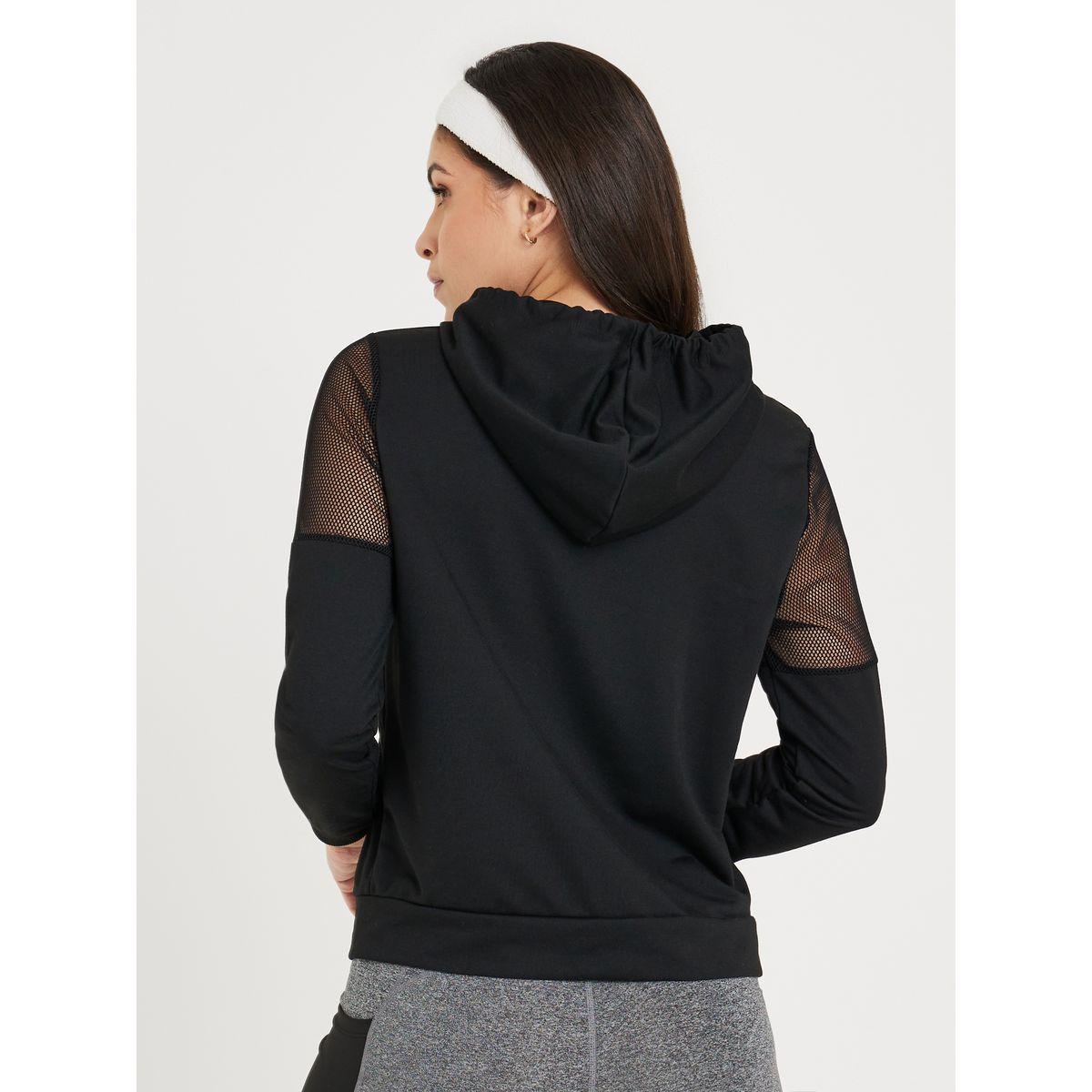 Styli Active Mesh Detail Zip Up Active Hooded Jacket-women-clothing-sportswearandactivewear-tshirtsandvests-image-6