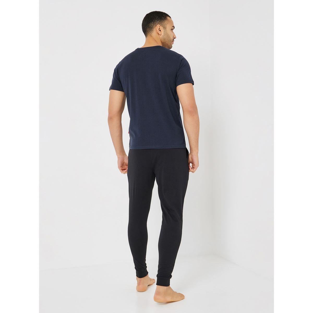 Marvels Logo Graphic Cotton T-Shirt & Pyjama Set-men-clothing-nightwear-sets-image-6