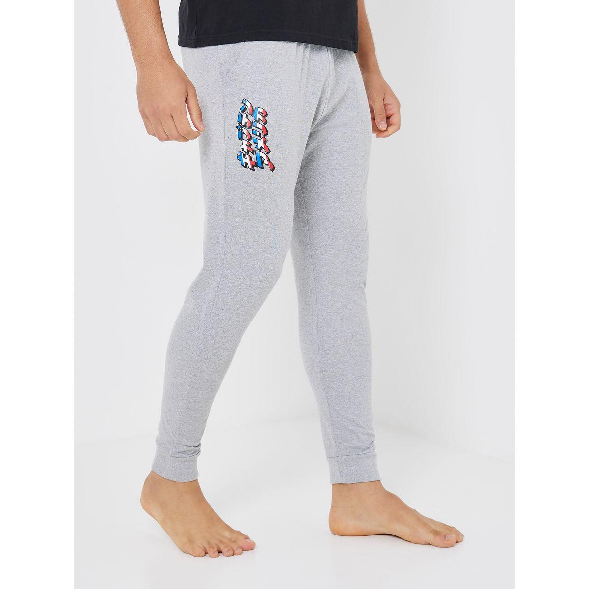 Captain America Graphic Cotton T-Shirt & Pyjama Set-men-clothing-nightwear-sets-image-3
