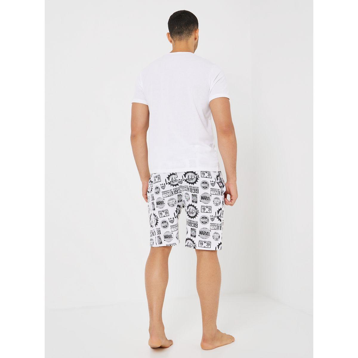 طقم بيجاما من ( تيشيرت + شورت )-men-clothing-nightwear-sets-image-6