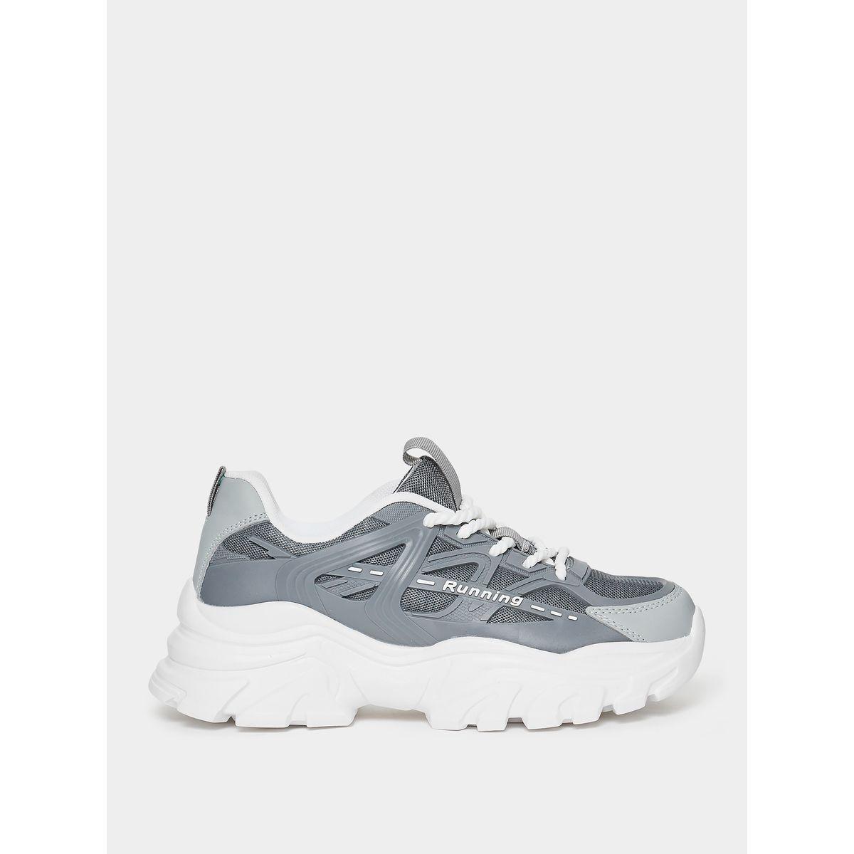 Styli Lace Up Chunky Sole Sneakers-women-shoes-sneakers-image-2