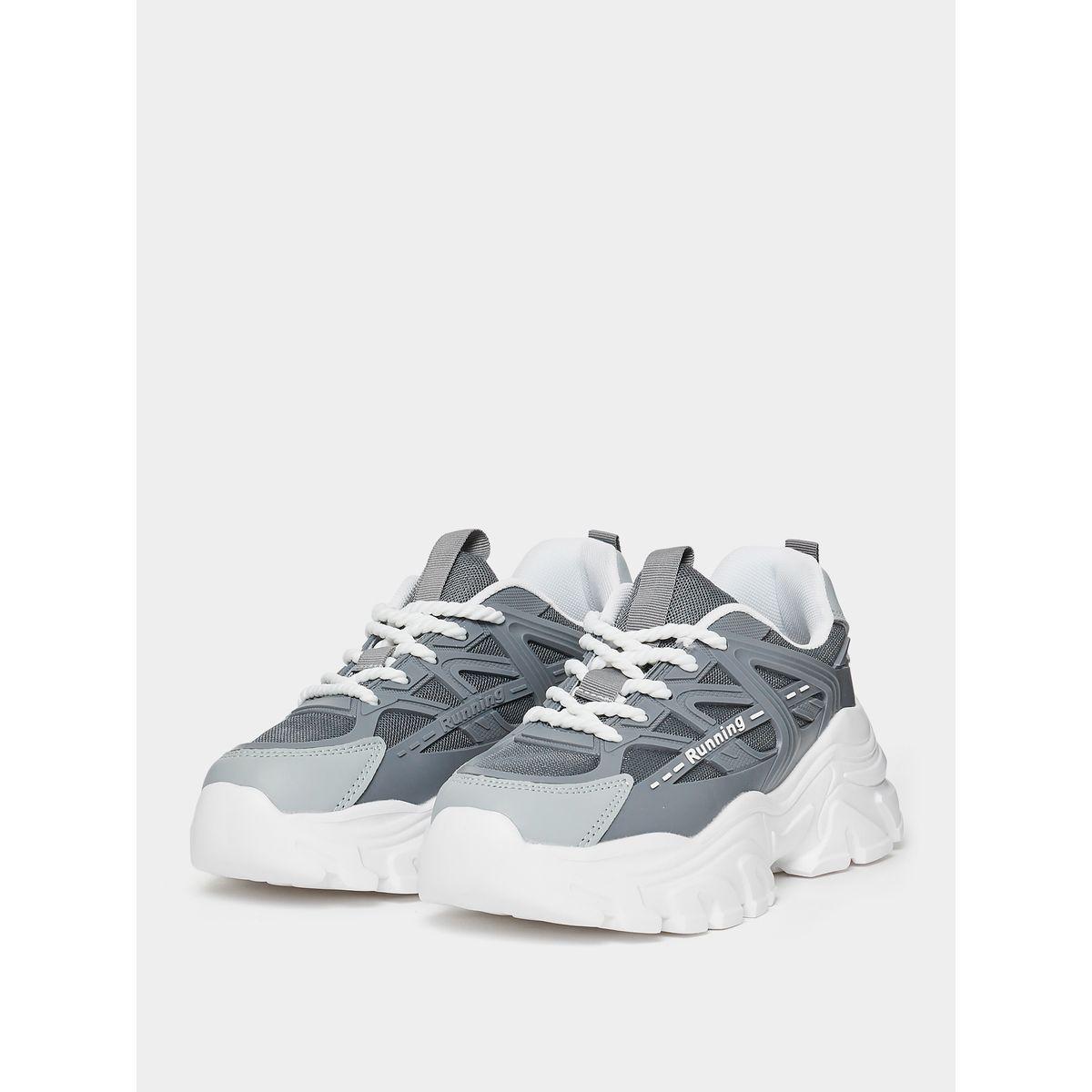 Styli Lace Up Chunky Sole Sneakers-women-shoes-sneakers-image-3
