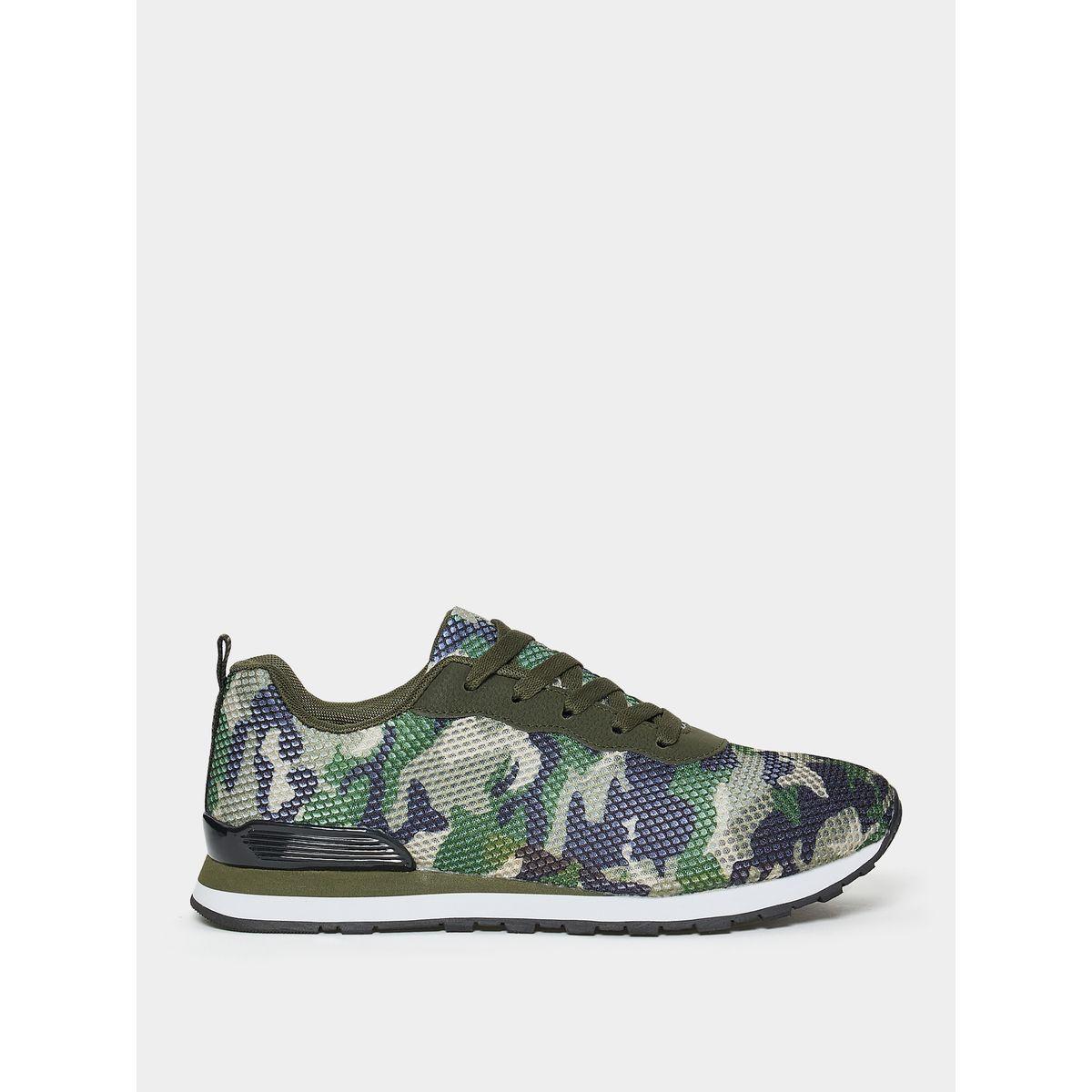 Styli Textured Camo Print Sneaker-women-shoes-sneakers-image-2