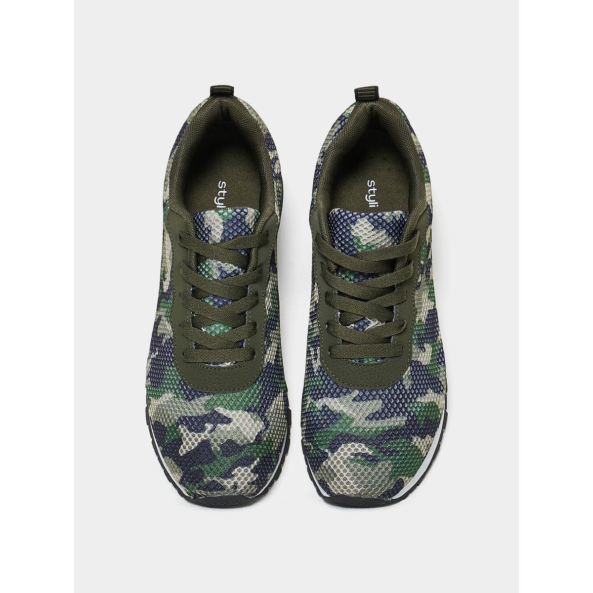 Styli Textured Camo Print Sneaker-women-shoes-sneakers-image-5
