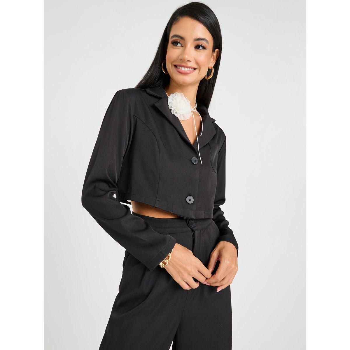 Styli Double Breasted Crop Blazer & Tailored Pants Set-women-clothing-coordsets-image-3