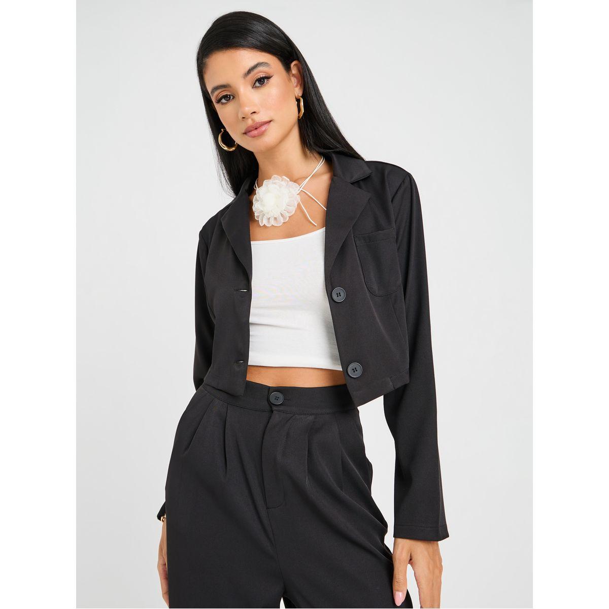 Styli Double Breasted Crop Blazer & Tailored Pants Set-women-clothing-coordsets-image-6