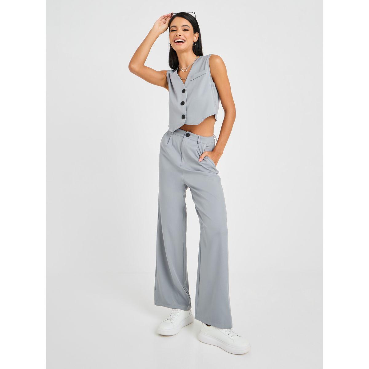 طقم منسق من ( بنطال + بليزر )-women-clothing-coordsets-image-2