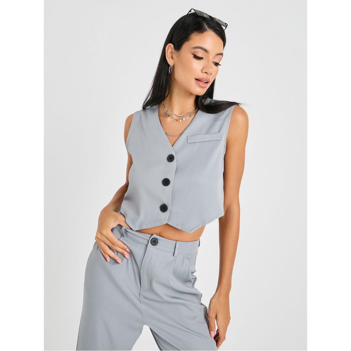 طقم منسق من ( بنطال + بليزر )-women-clothing-coordsets-image-3