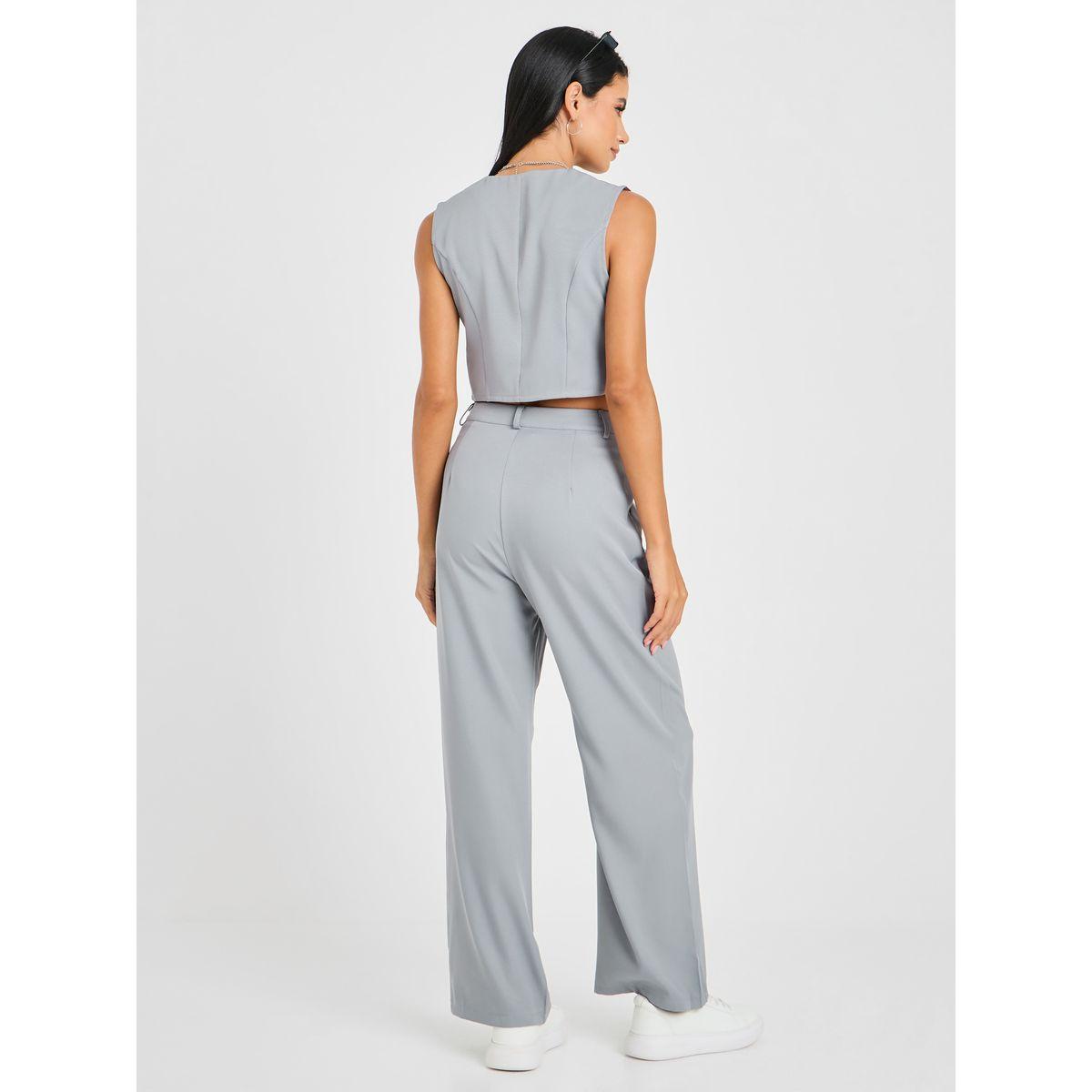 طقم منسق من ( بنطال + بليزر )-women-clothing-coordsets-image-6