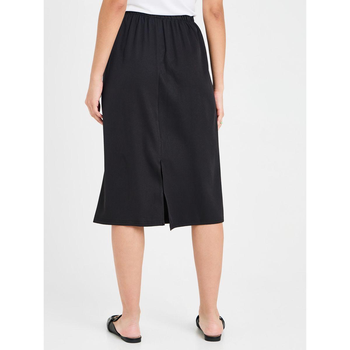 Styli Solid Tweed Skirt-women-clothing-bottoms-skirts-image-4