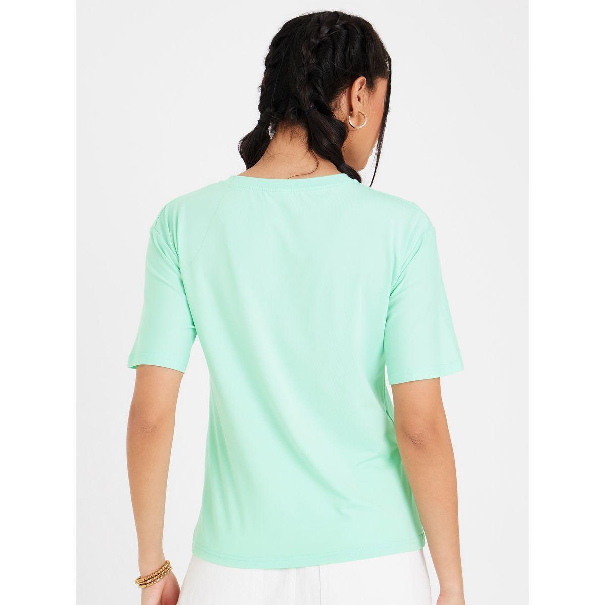 تيشيرت بياقة دائرية واكمام قصيرة-women-clothing-tshirts-image-1