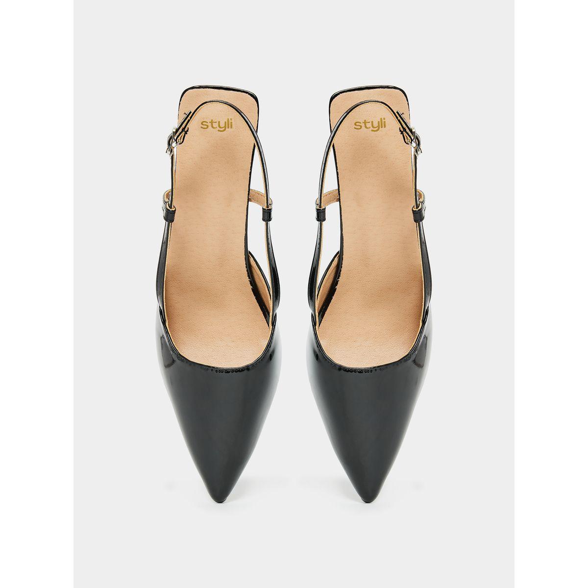 Styli Pointed Toe Sling Back Formal Shoes-women-shoes-heels-image-4