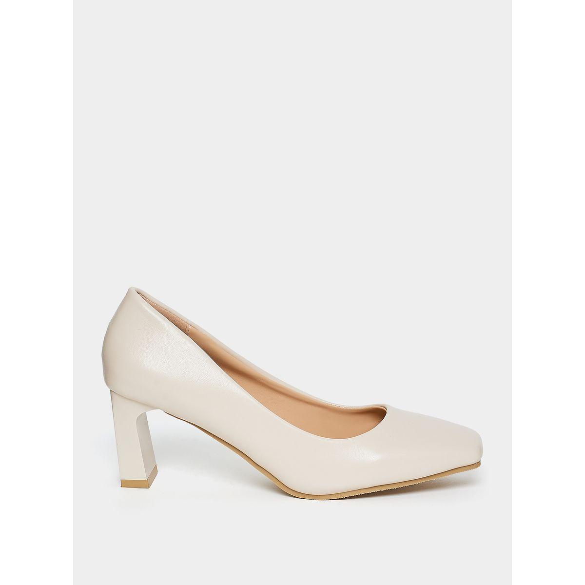 Styli Block Heel Square Toe Formal Shoes-women-shoes-heels-image-2