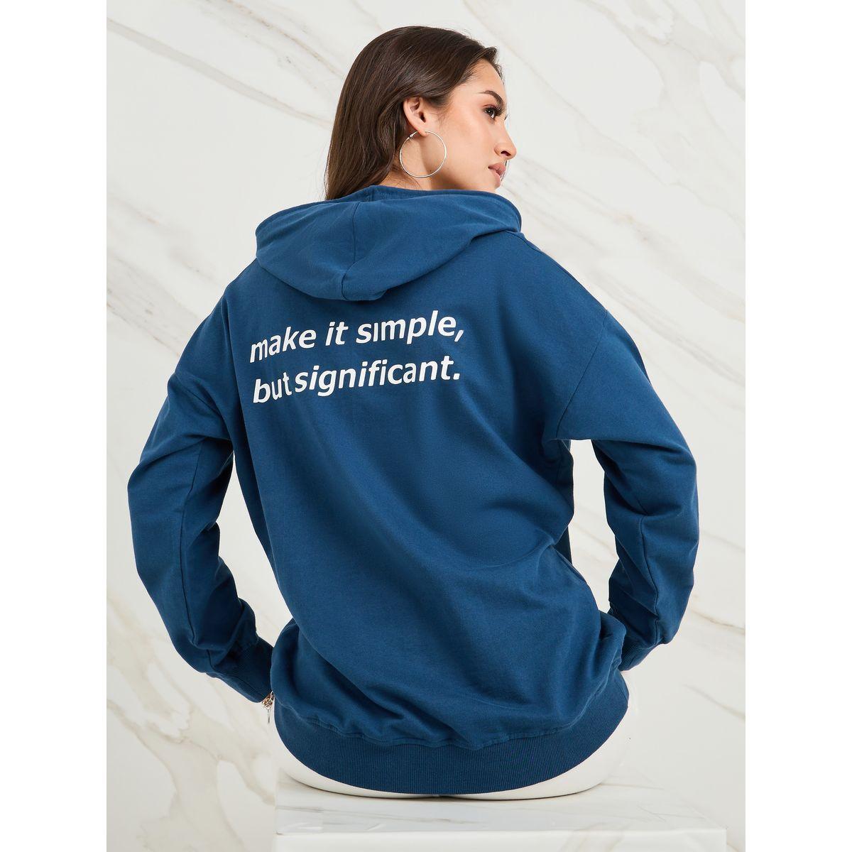 Styli Oversized Slogan Print Longline Hoodie-women-winterwear-hoodiesandsweatshirts-hoodies-image-1