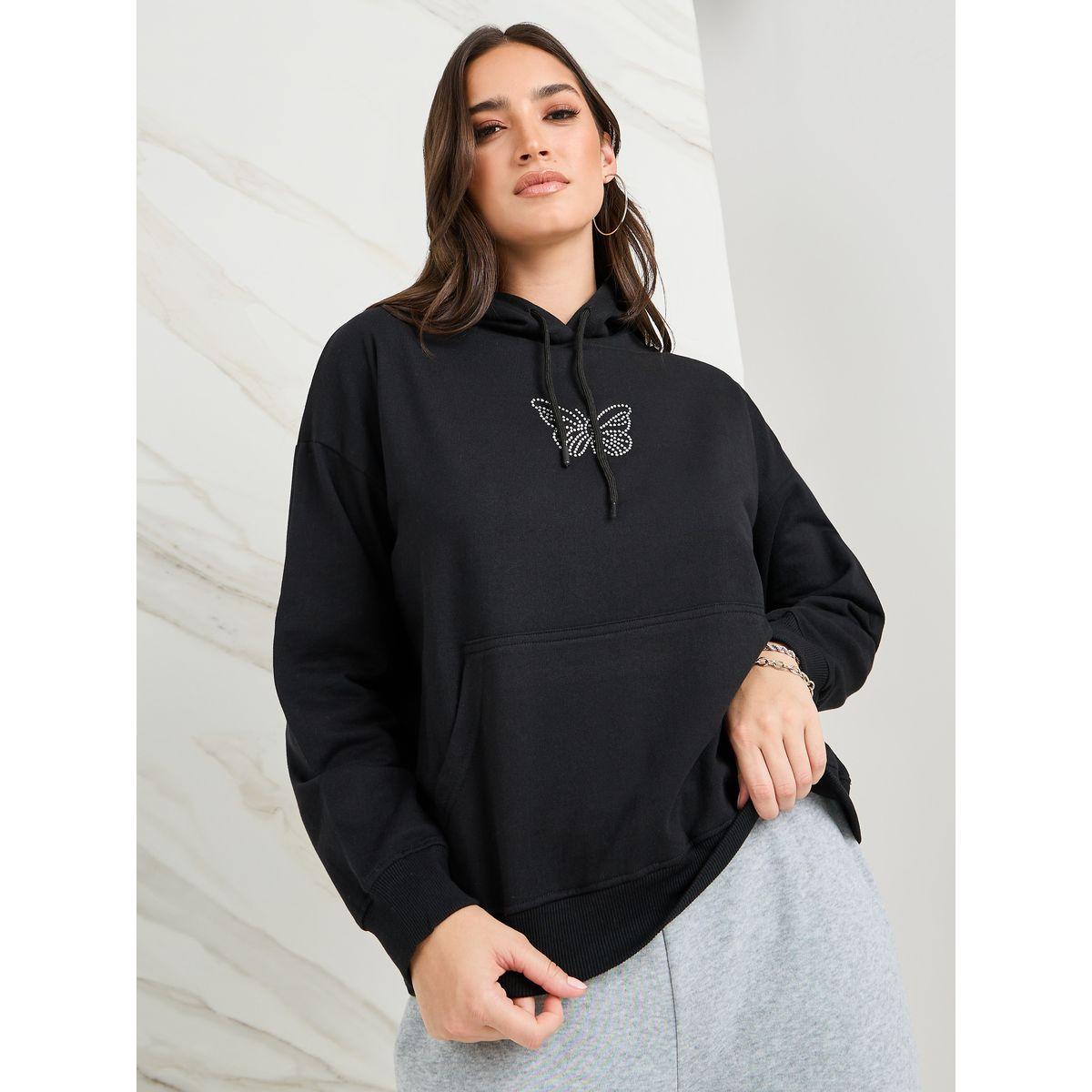 Styli Oversized Embellished Rhinestone Butterfly Detail Hoodie-women-clothing-hoodiesandsweatshirts-hoodies-image-3