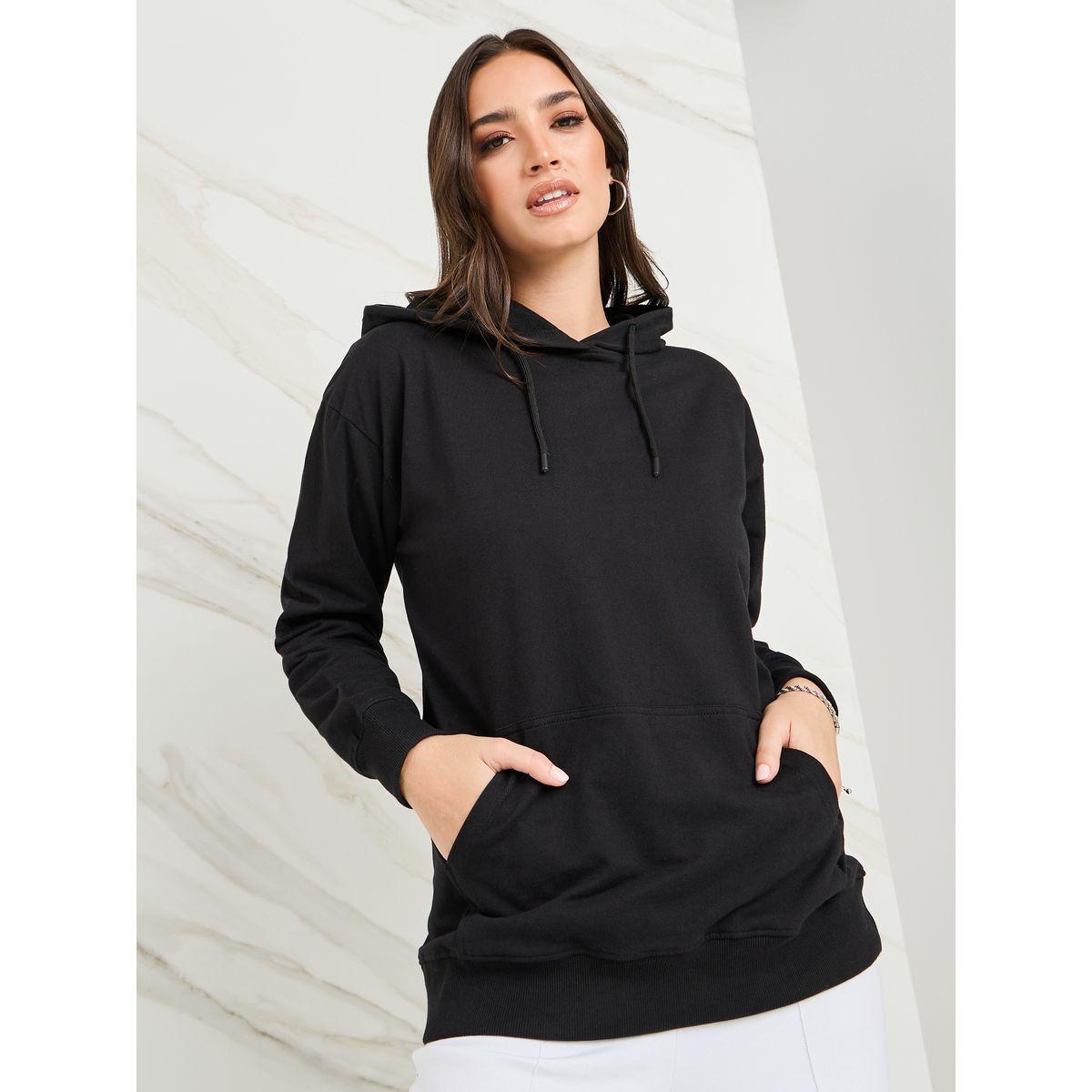 Styli Back Slogan Print Long Line Hoodie-women-winterwear-hoodiesandsweatshirts-hoodies-image-3