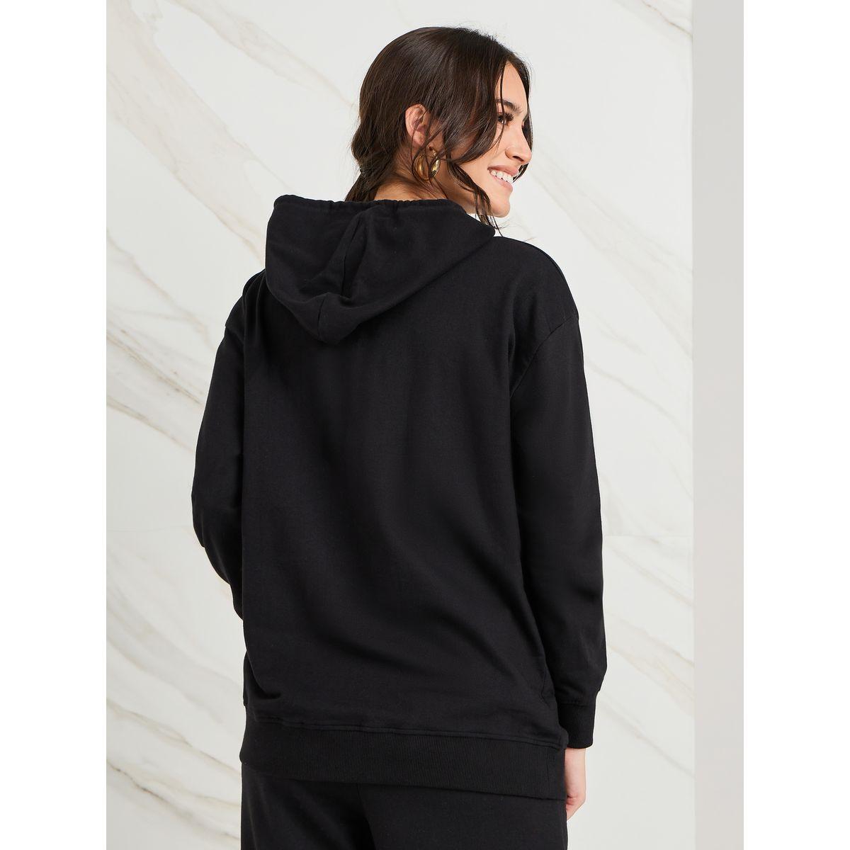 Styli Regular Fit Slogan Badge Longline Hoodie-women-winterwear-hoodiesandsweatshirts-hoodies-image-4