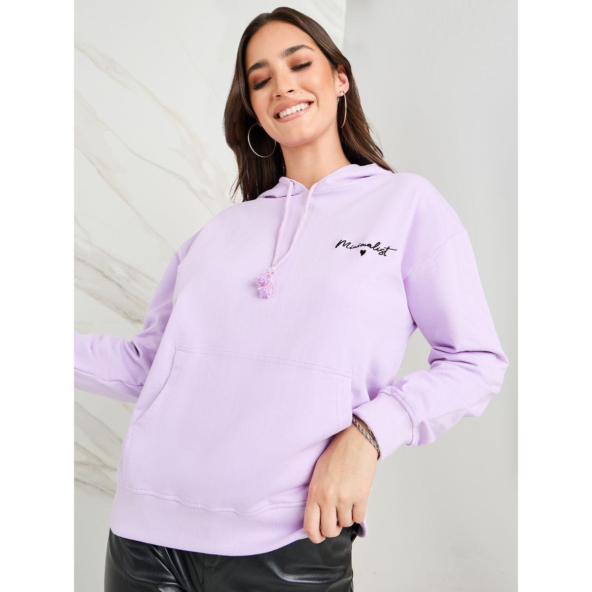 Styli Regular Fit Embroidered Slogan Hoodie-women-winterwear-hoodiesandsweatshirts-hoodies-image-1