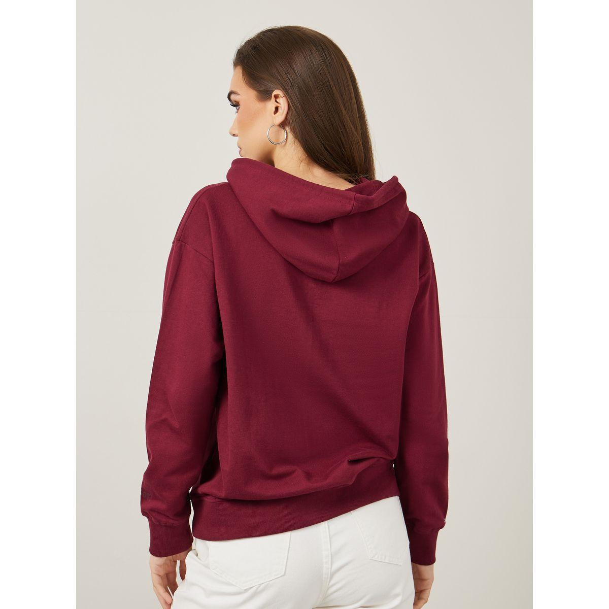 Styli Regular Fit Slogan Print Hoodie with Front Pocket-women-winterwear-hoodiesandsweatshirts-hoodies-image-4