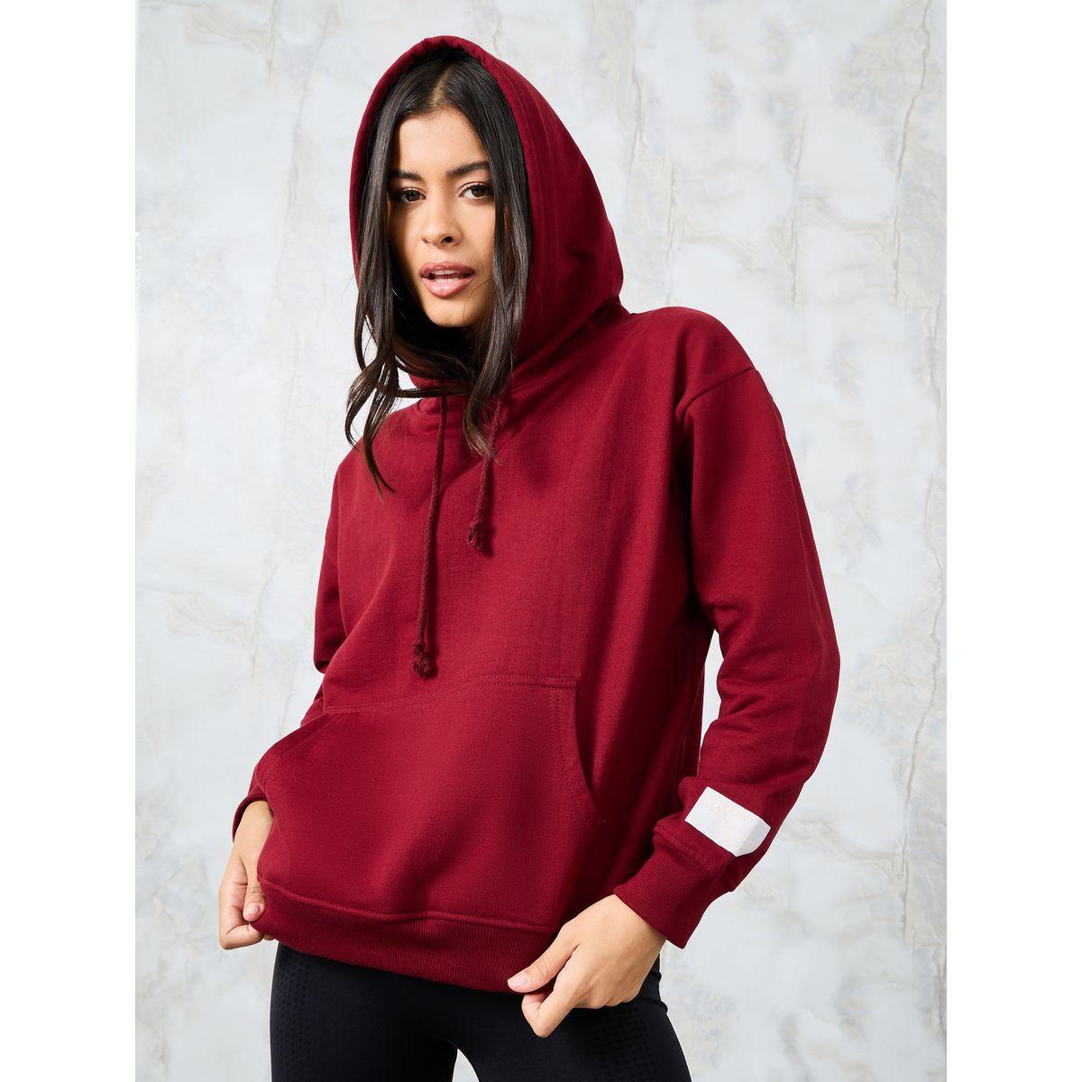 هودي بقصة عادية وجيب امامي-women-winterwear-hoodiesandsweatshirts-hoodies-image-1