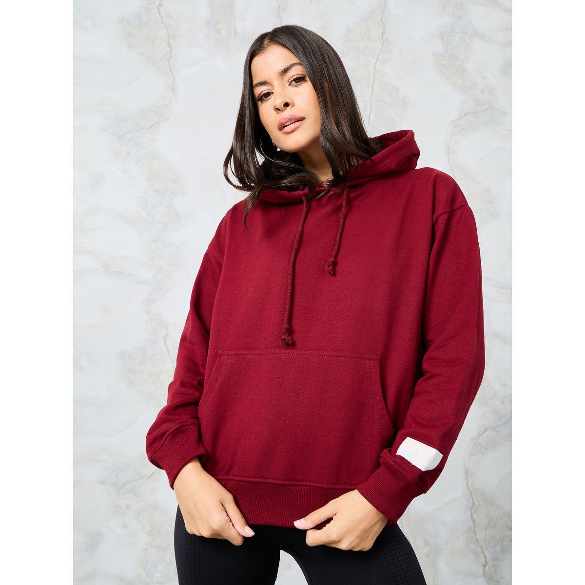 هودي بقصة عادية وجيب امامي-women-winterwear-hoodiesandsweatshirts-hoodies-image-3