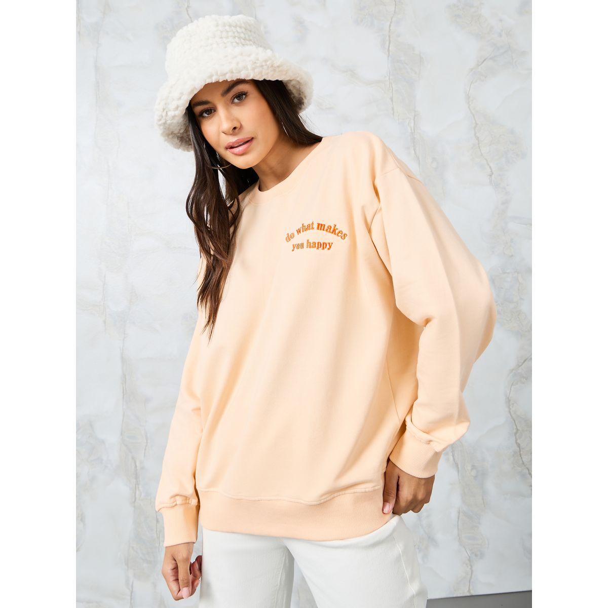 سويت شيرت مطبع بطبعة كتابة-women-winterwear-hoodiesandsweatshirts-sweatshirts-image-1
