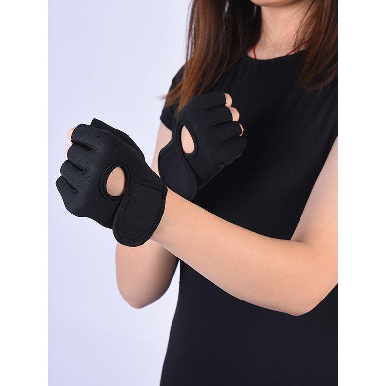 Styli Active Contrast Trim Peep Arm Back Weight Lifting Gloves-sports-gear-gym-image-4