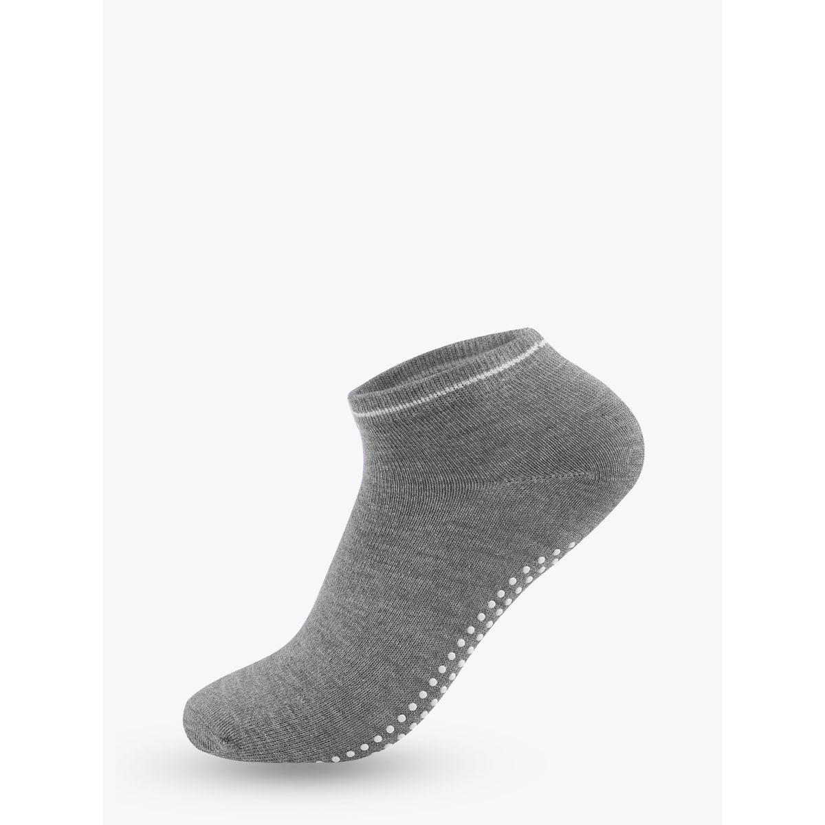 Styli Active Pack of 2 - Single Stripe Silicon Pad Base Extra Low Cut Yoga Socks-sports-gear-gym-image-2
