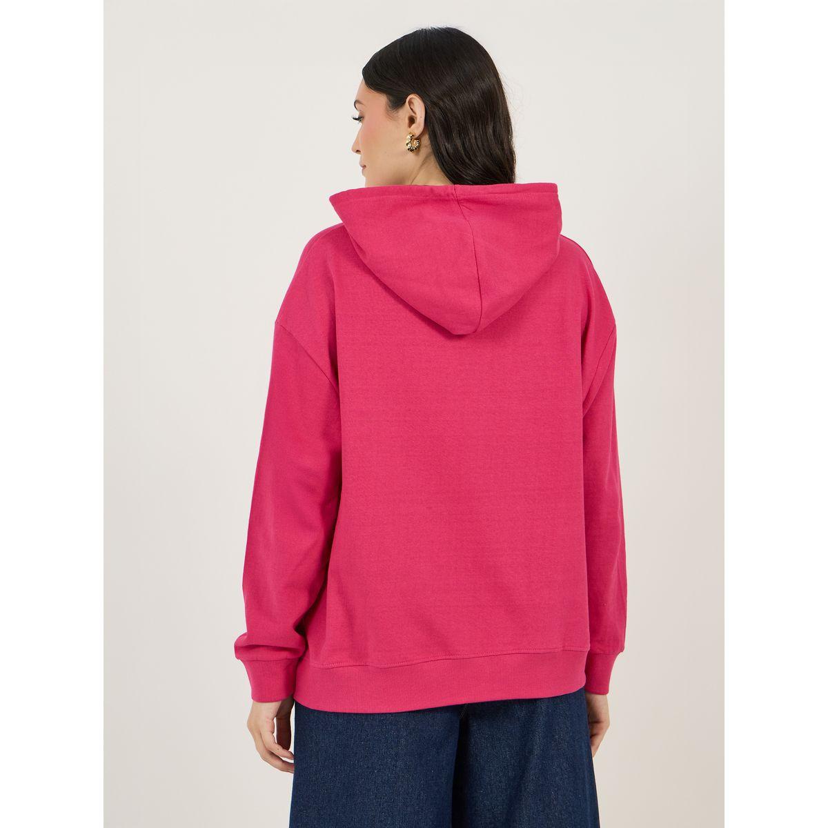 Styli Regular Fit Slogan Print Contrast Lining Hoodie-women-winterwear-hoodiesandsweatshirts-hoodies-image-4