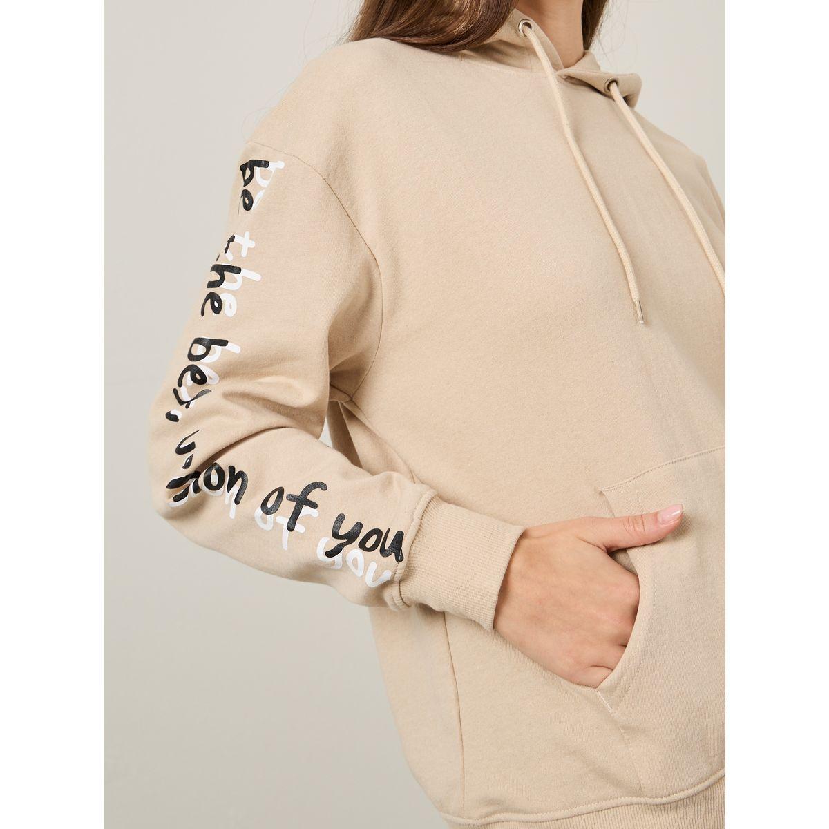 Styli Regular Fit Be The Best Version Slogan Hoodie-women-winterwear-hoodiesandsweatshirts-hoodies-image-3