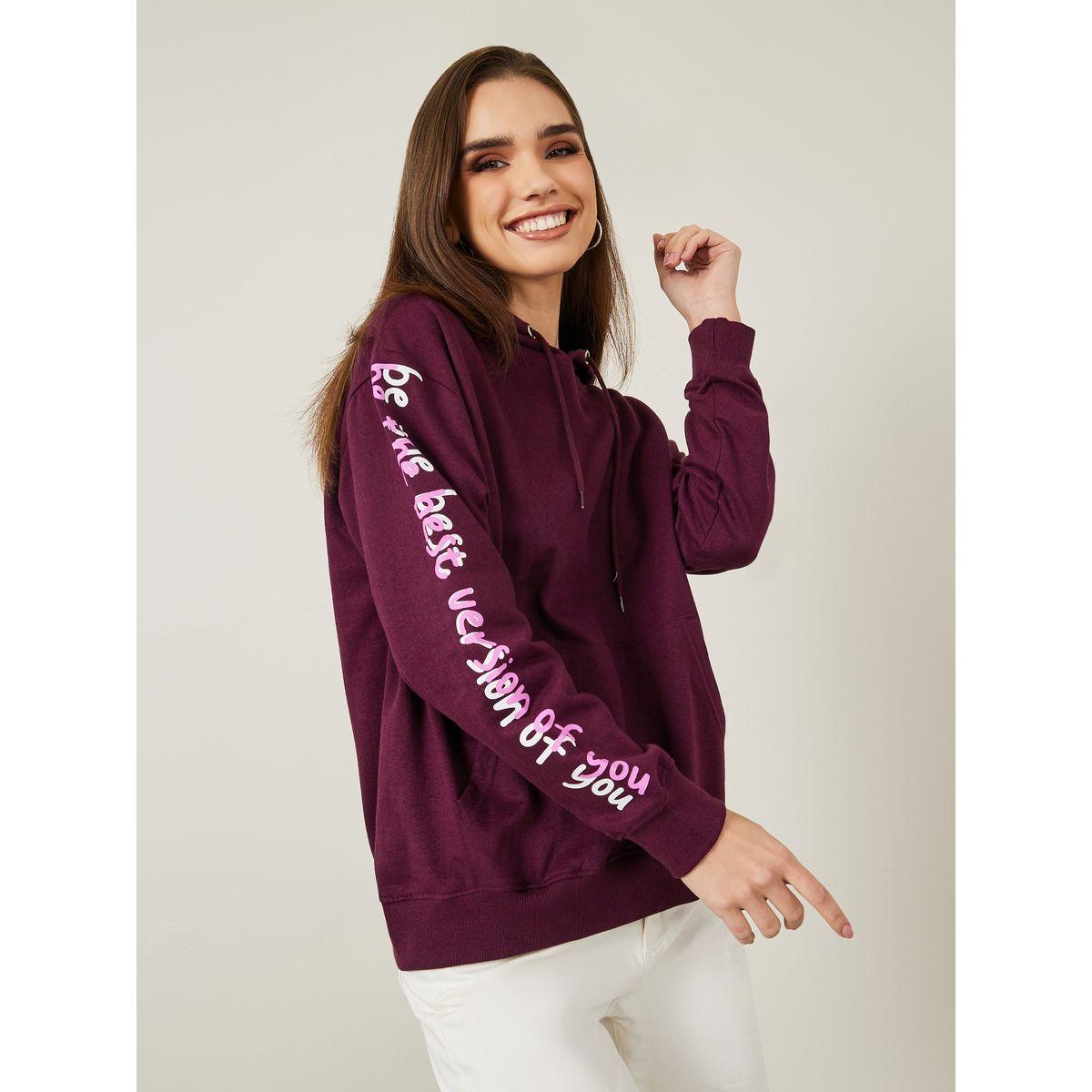 هودي بقصة عادية وطبعة كتابة-women-winterwear-hoodiesandsweatshirts-hoodies-image-1