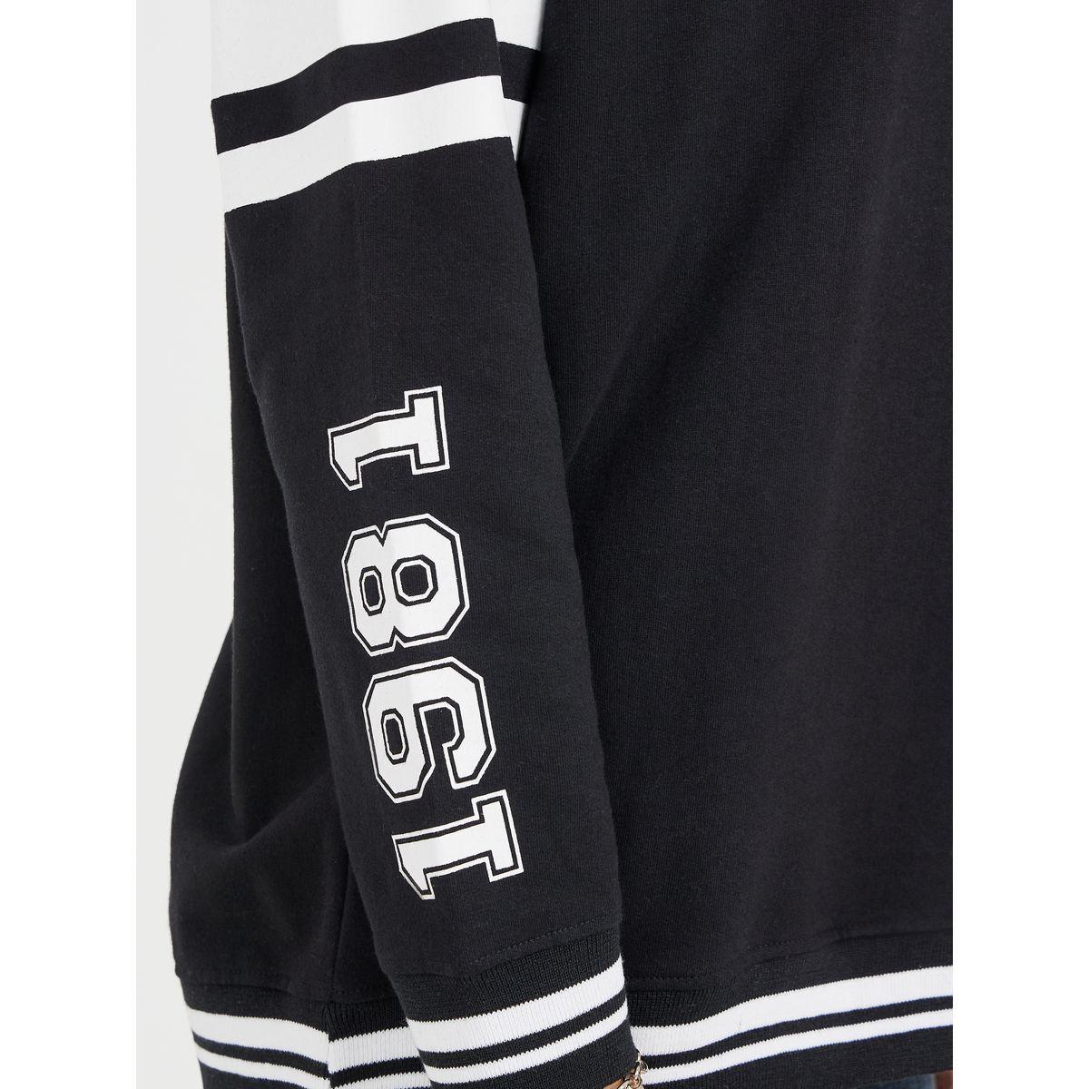 Styli Oversized Longline Slogan Sweatshirt with Contrast Stripe-women-winterwear-hoodiesandsweatshirts-sweatshirts-image-5