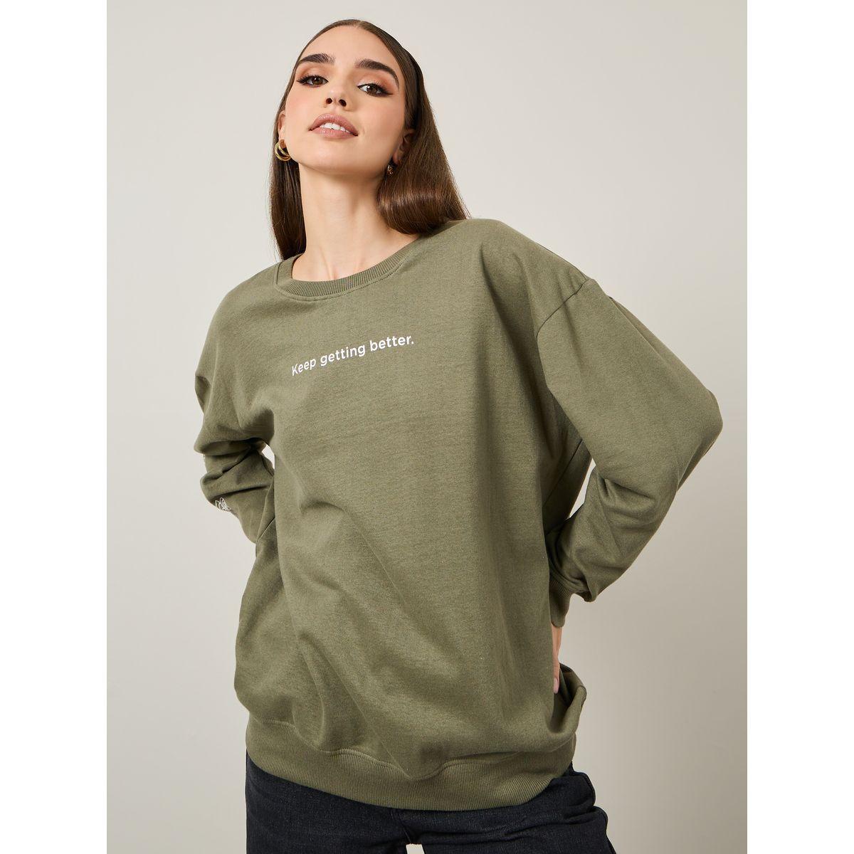 Styli Oversized Longline Slogan Print Sweatshirt-women-winterwear-hoodiesandsweatshirts-sweatshirts-image-2
