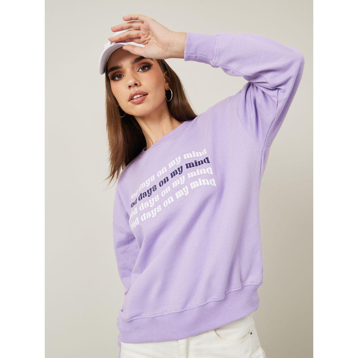 Styli Oversized Slogan Print Sweatshirt-women-winterwear-hoodiesandsweatshirts-sweatshirts-image-3