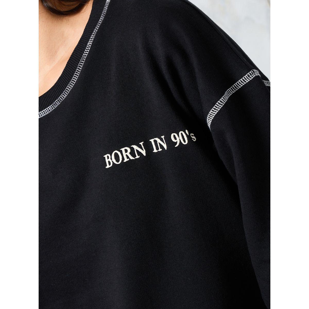 Styli Oversized Embroidered Slogan Sweatshirt with Contrast Stitch-women-winterwear-hoodiesandsweatshirts-sweatshirts-image-3