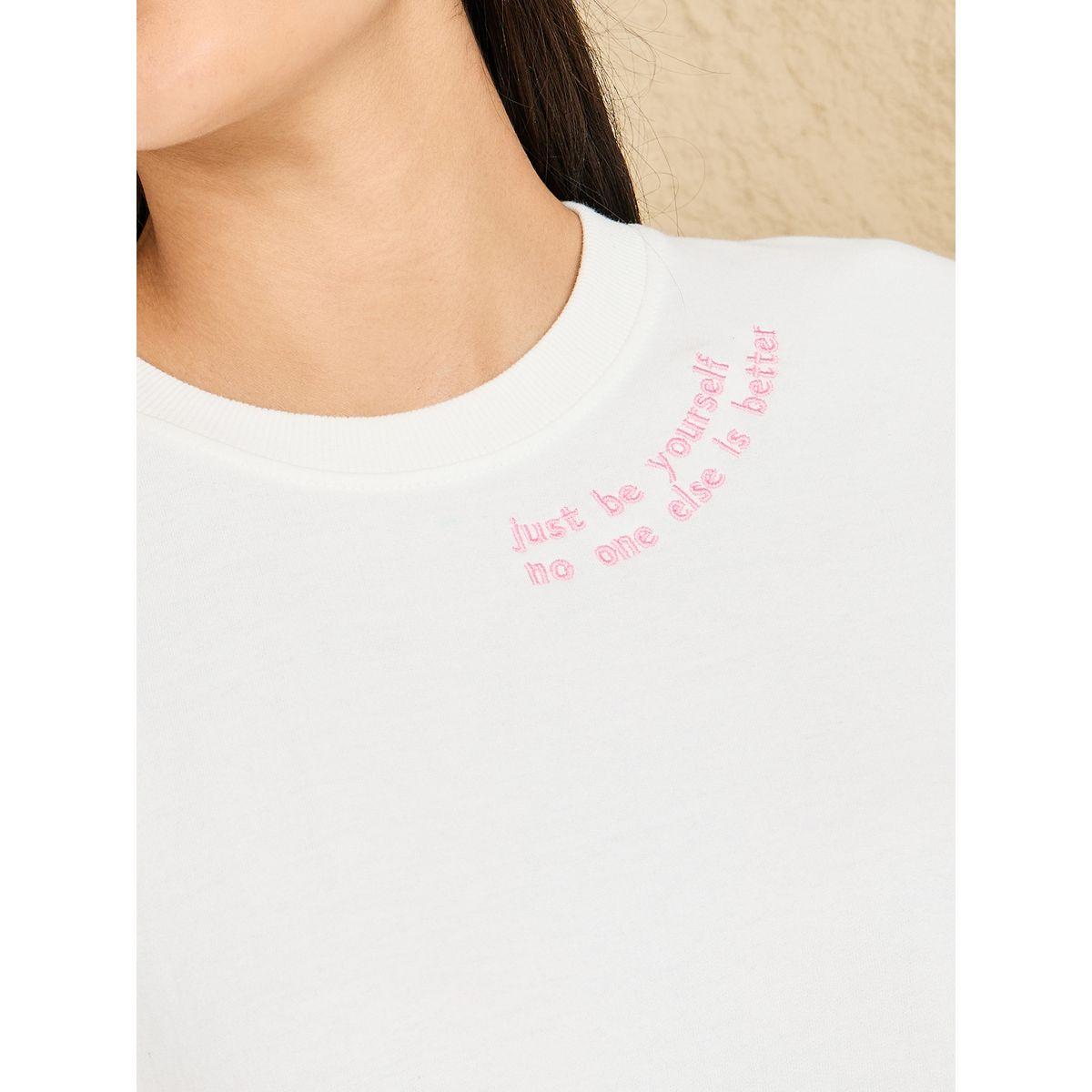Styli Regular Fit Longline Slogan Embroidered Sweatshirt-women-winterwear-hoodiesandsweatshirts-sweatshirts-image-3