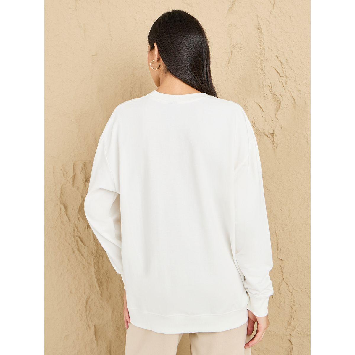 Styli Regular Fit Longline Slogan Embroidered Sweatshirt-women-winterwear-hoodiesandsweatshirts-sweatshirts-image-4
