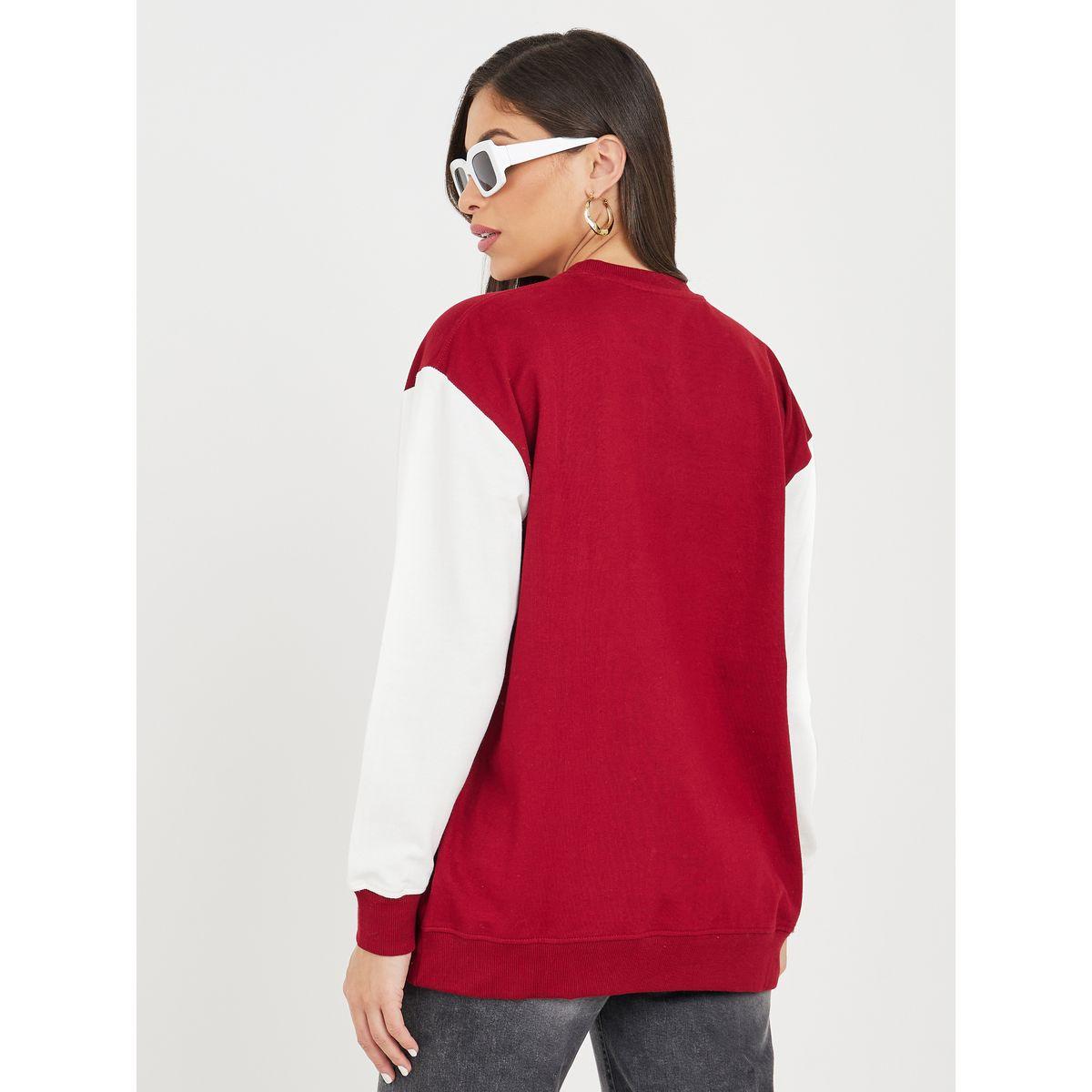 سويت شيرت فارسيتي بقصة عادية-women-winterwear-hoodiesandsweatshirts-sweatshirts-image-4