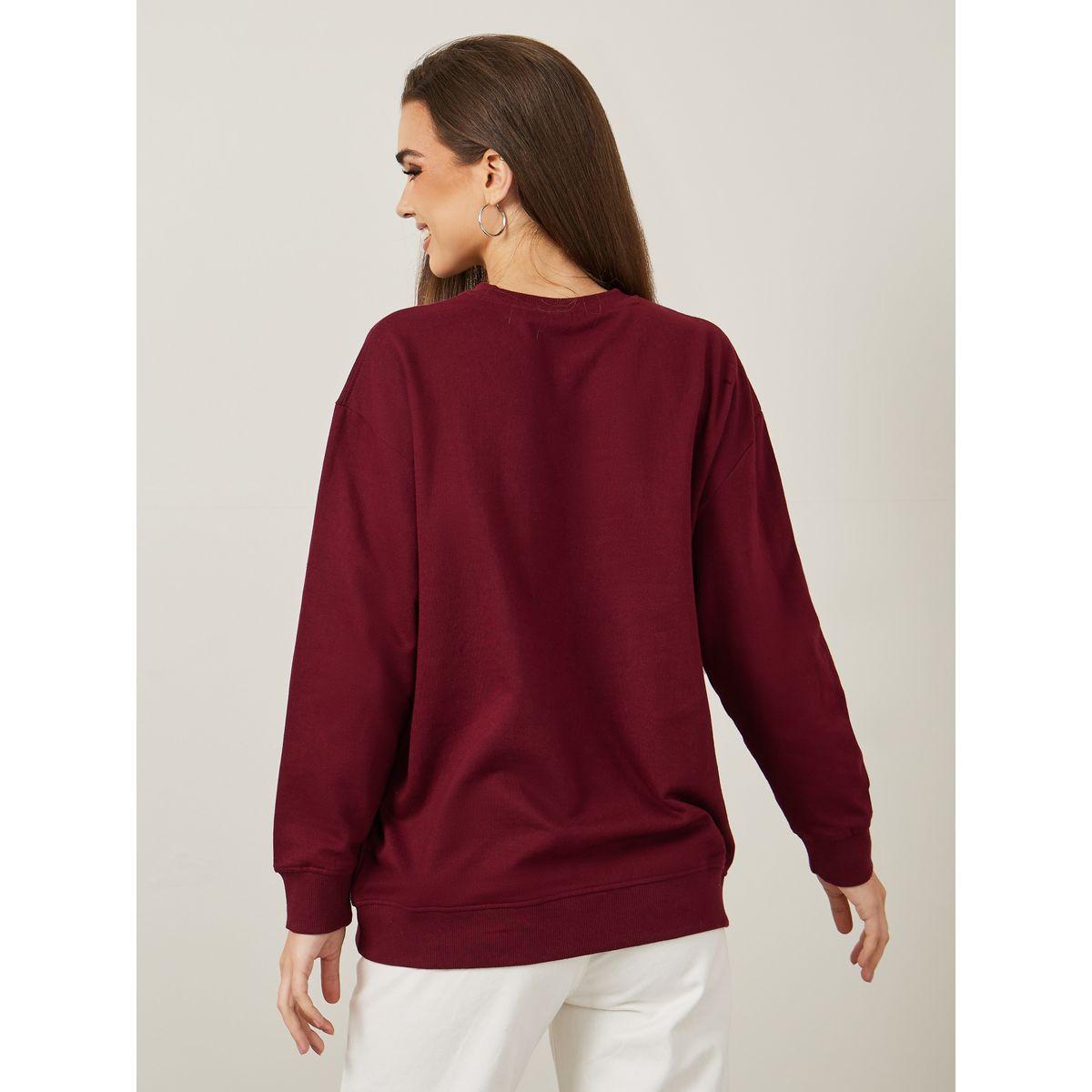 Styli Regular Fit Longline Embroidered Slogan Sweatshirt-women-winterwear-hoodiesandsweatshirts-sweatshirts-image-4