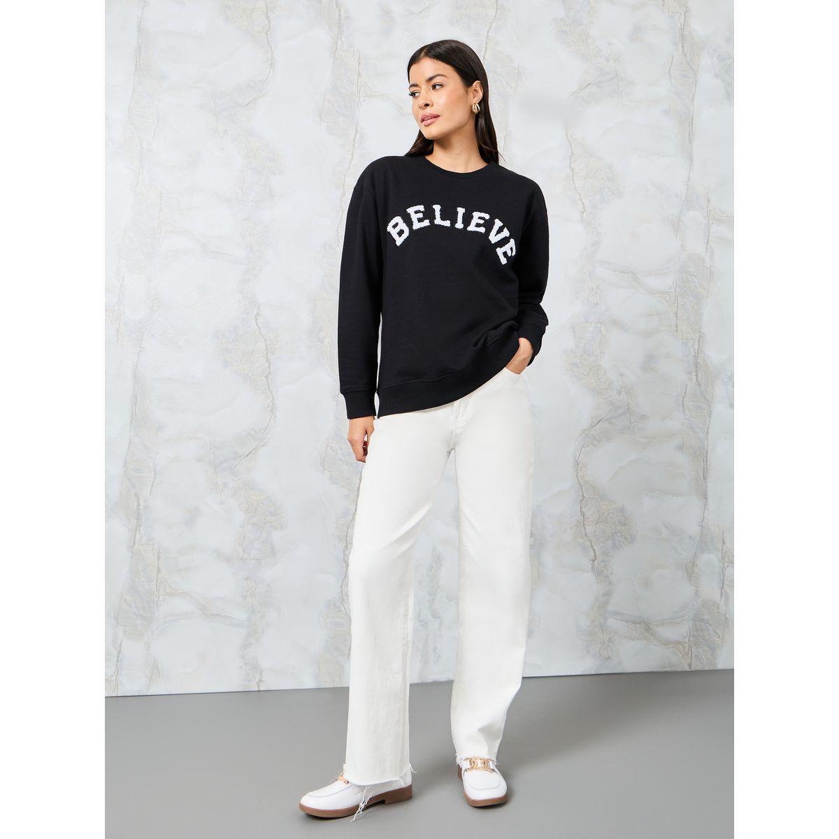 سويت شيرت كاجوال بقصة عادية-women-winterwear-hoodiesandsweatshirts-sweatshirts-image-2