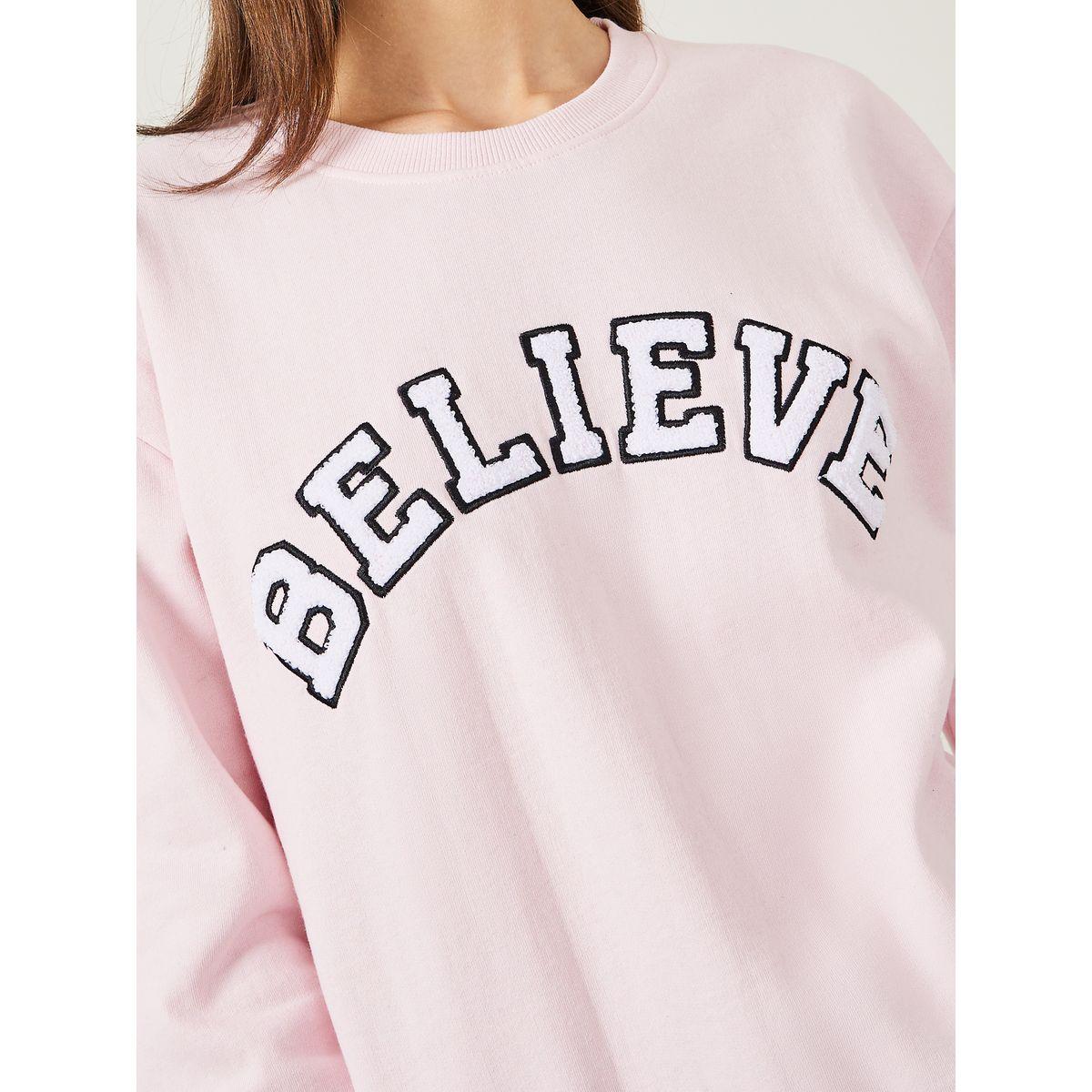 Styli Regular Fit Embroidered Slogan Sweatshirt-women-winterwear-hoodiesandsweatshirts-sweatshirts-image-4
