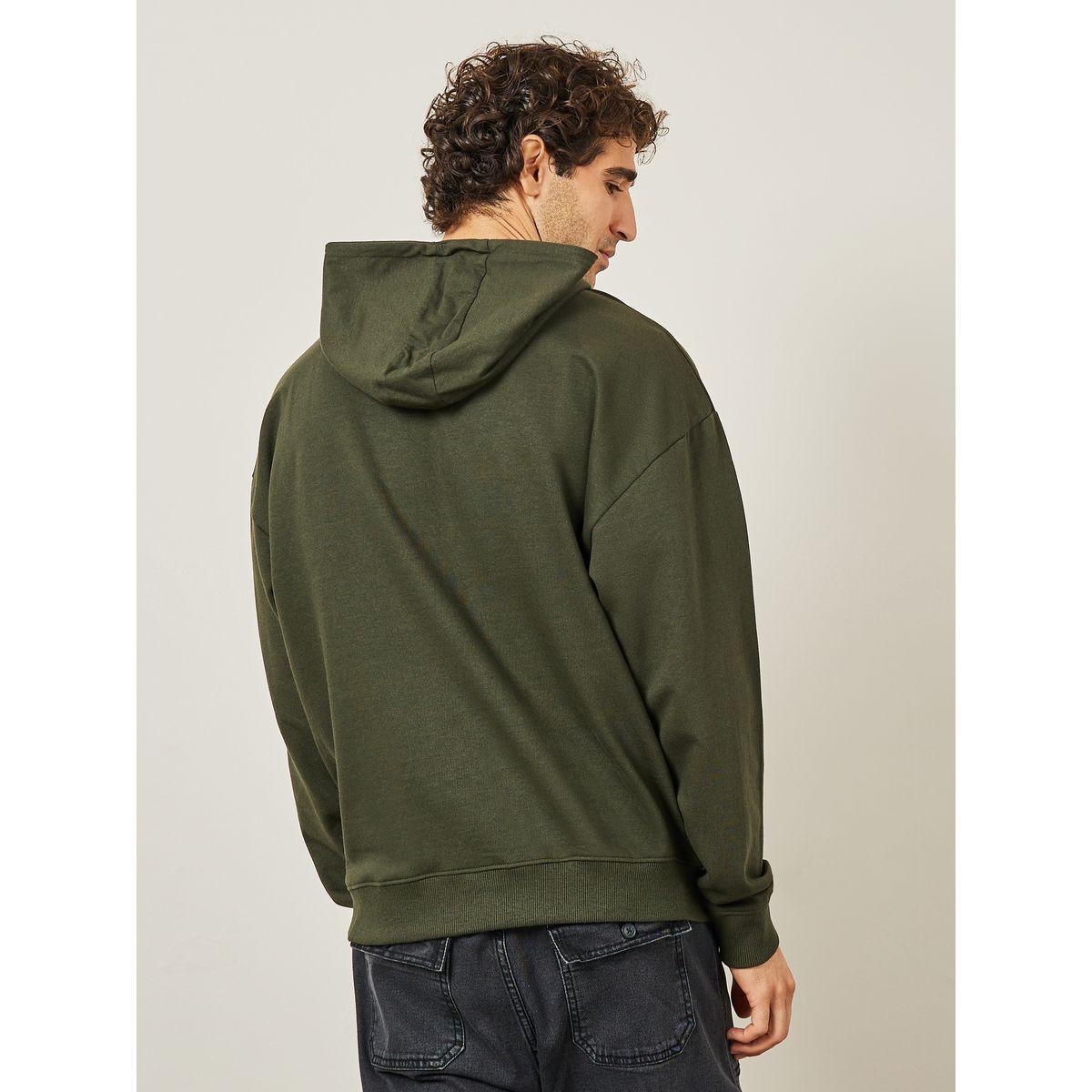 هودي فليس واسع بجيب امامي-men-winterwear-hoodiesandsweatshirts-image-4