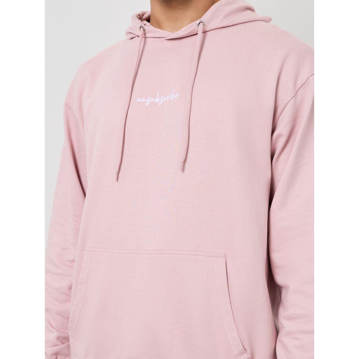 Styli Embroidered Text Relaxed Fit Fleece Hoodie-men-winterwear-hoodiesandsweatshirts-image-3